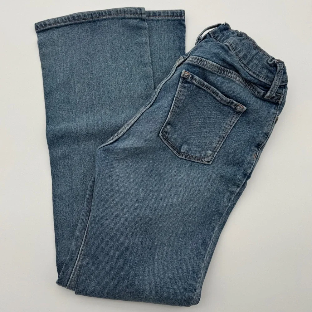 Old‎ Navy Size 12 Girls High-Waisted Flare Jeans Adjustable Waist